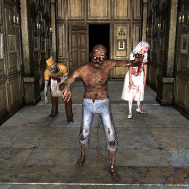 3d cg işleme zombi