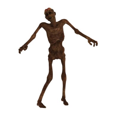 3d cg işleme bir zombi