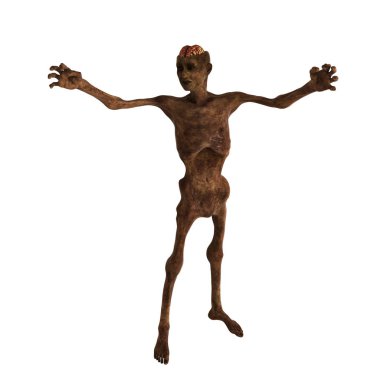 3d cg işleme bir zombi