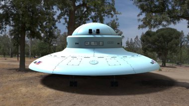 3d cg işleme bir UFO