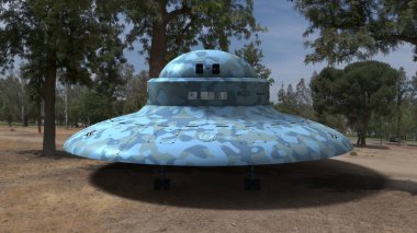 3d cg işleme bir UFO