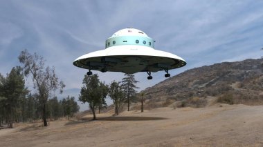 3d cg işleme bir UFO