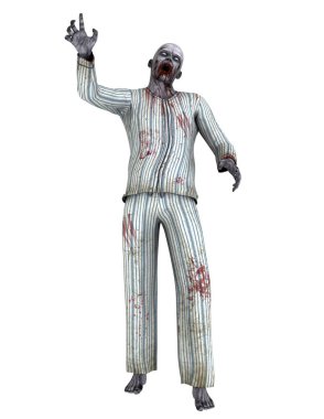 3d cg işleme bir zombi