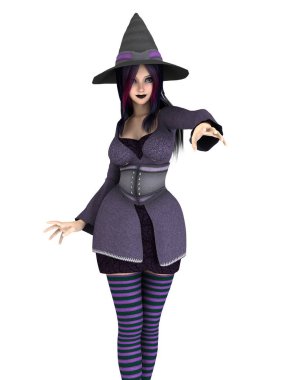 3d cg işleme bir cadı