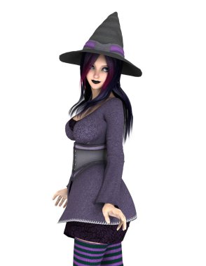 3d cg işleme bir cadı