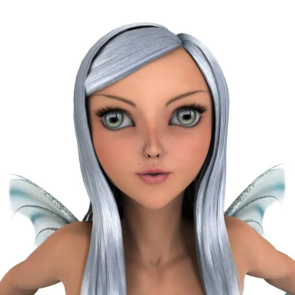 Renderowania 3D cg syrena — Zdjęcie stockowe