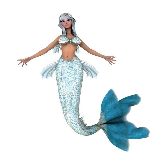 3D CG rendering of a mermaid — Stock Photo, Image