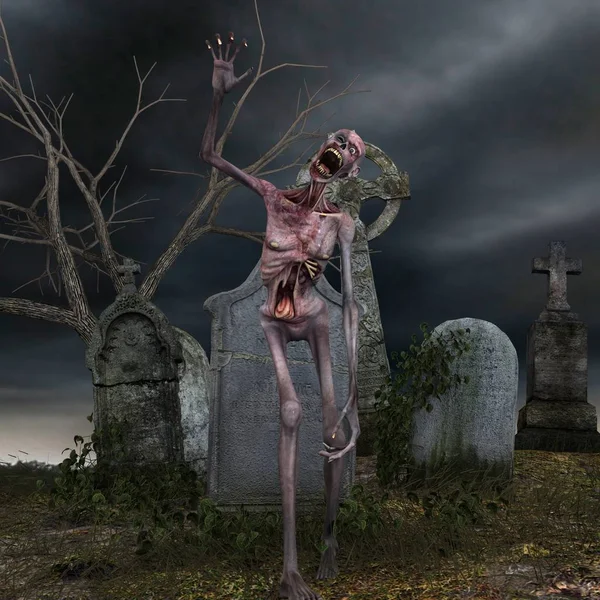 Renderowania 3D cg zombie — Zdjęcie stockowe