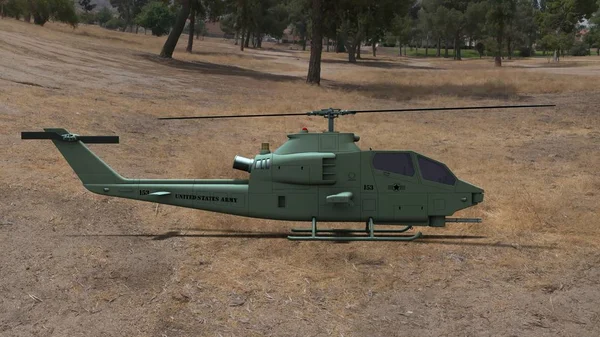 3D-cg-Darstellung eines Hubschraubers — Stockfoto