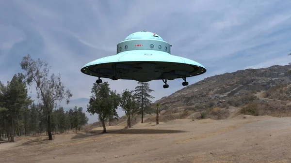 3D CG rendering of a UFO — Stock Photo, Image