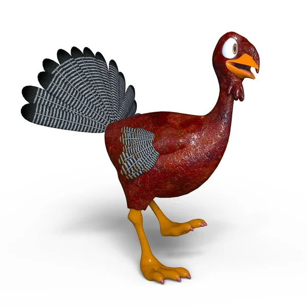 3D CG rendering of a turkey — Stock Photo, Image