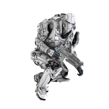 3d cg işleme bir robot