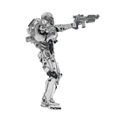 3d cg işleme bir robot