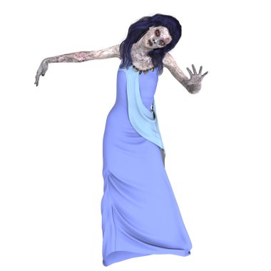bir kadın zombi 3d cg işleme