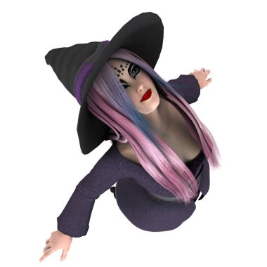 3d cg işleme bir cadı