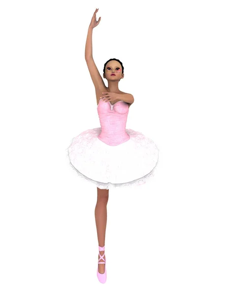 Απόδοσης 3D cg ενός χορευτή μπαλέτου — Φωτογραφία Αρχείου