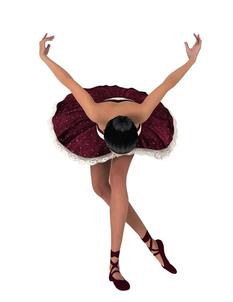 3D-cg rendering van een balletdanseres — Stockfoto