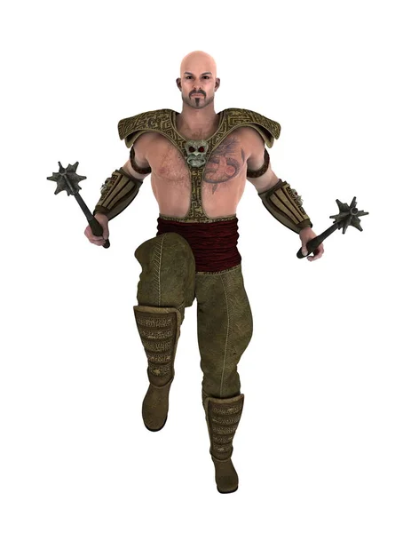 3D cg Darstellung eines Kriegers — Stockfoto
