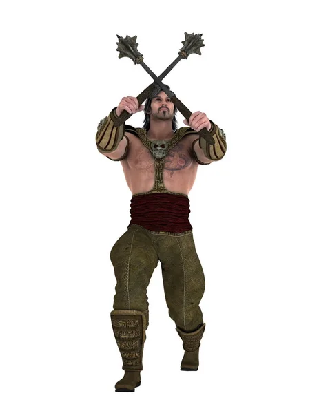 3D CG representación de un guerrero —  Fotos de Stock