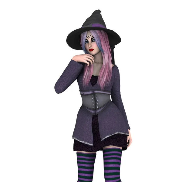 3D CG rendering of a witch — Stock Photo, Image