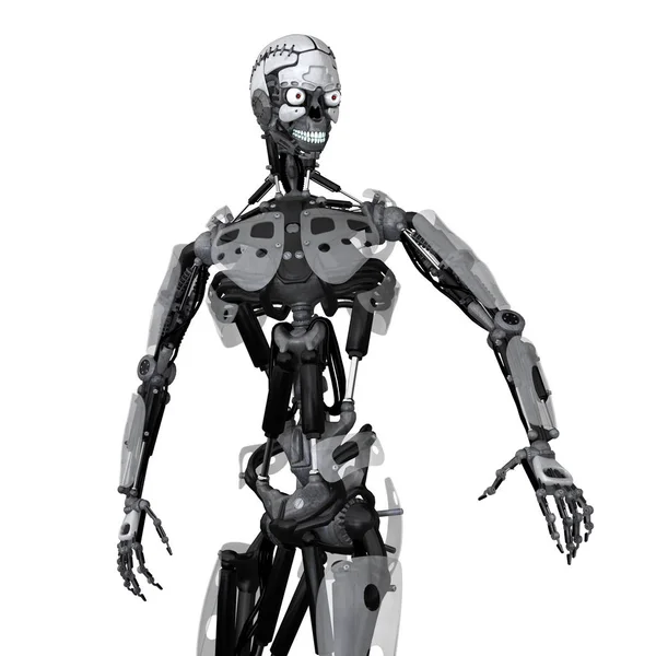 3d cg 渲染的机器人 — 图库照片
