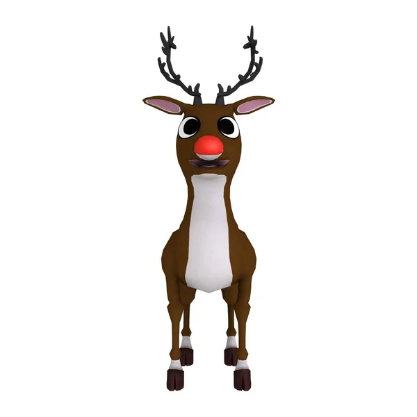 Rendering 3D CG di una renna — Foto Stock