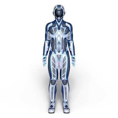 bir cyborg 3d cg render