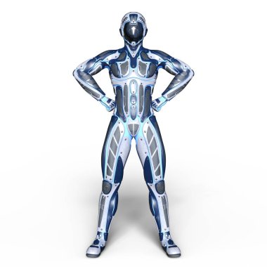 bir cyborg 3d cg render