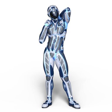 bir cyborg 3d cg render