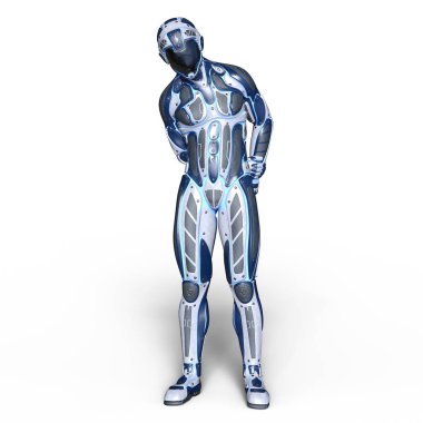 bir cyborg 3d cg render