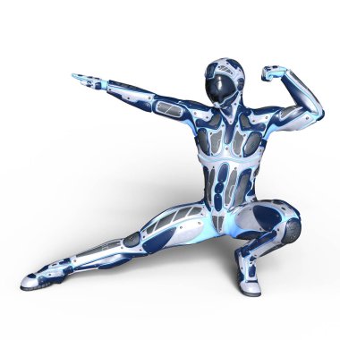 bir cyborg 3d cg render