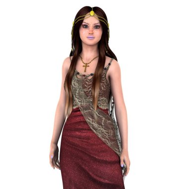 3d cg işleme bir prenses