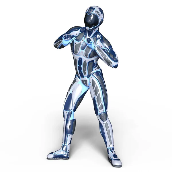 3D CG rendering of a cyborg — Stock Photo, Image