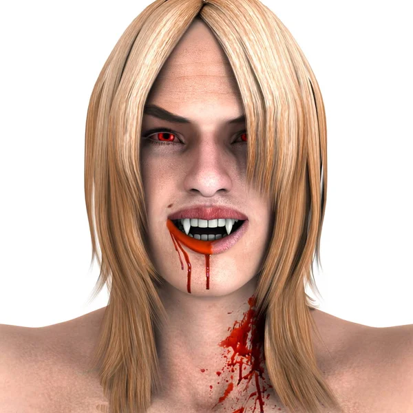 Hombre que tiene maquillaje de horror — Foto de Stock