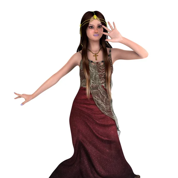 3D CG rendering of a princess — Stock Photo, Image