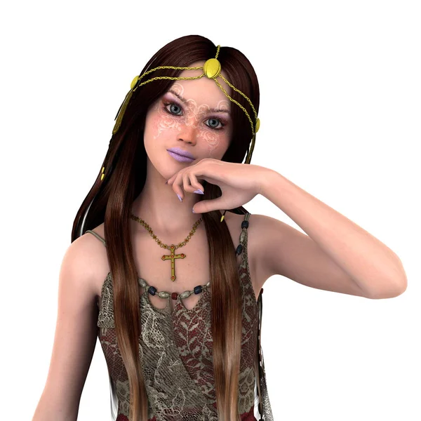 3D-cg rendering van een prinses — Stockfoto
