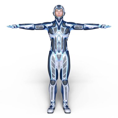 bir süper kahraman 3d cg render