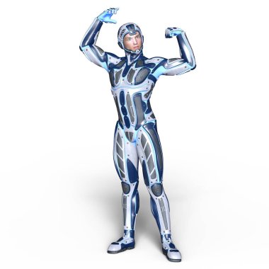 bir süper kahraman 3d cg render