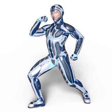 bir süper kahraman 3d cg render