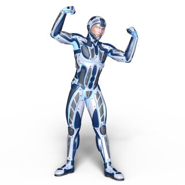 bir süper kahraman 3d cg render