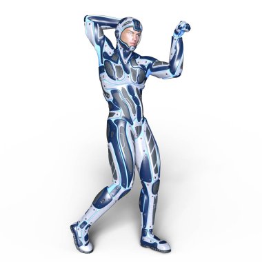 bir süper kahraman 3d cg render