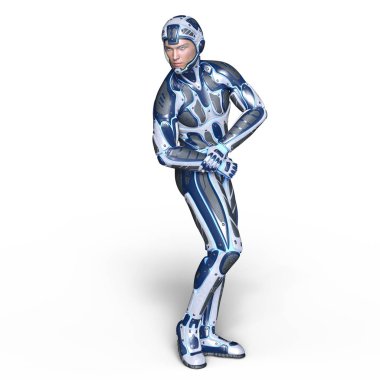 bir süper kahraman 3d cg render