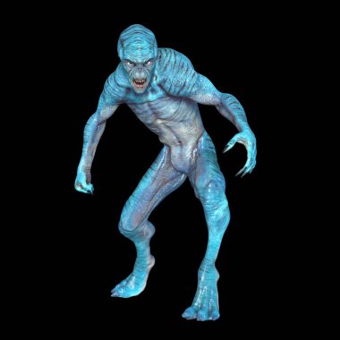 bir canavar 3d cg işleme