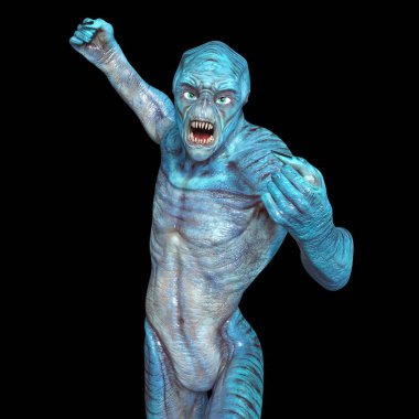 bir canavar 3d cg işleme