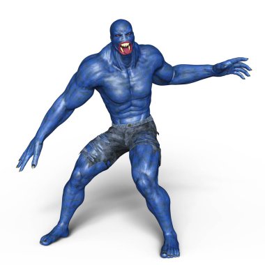 bir canavar 3d cg işleme