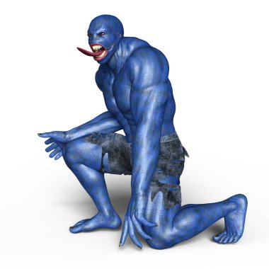 bir canavar 3d cg işleme