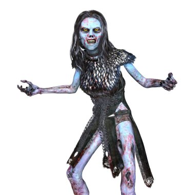 bir kadın zombi 3d cg işleme