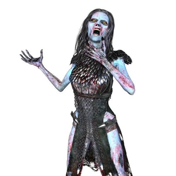 3D CG rendering of a female zombie — Stock Photo, Image