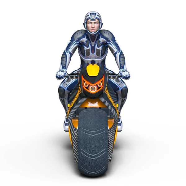 3D vykreslování cg super hrdina Rider — Stock fotografie