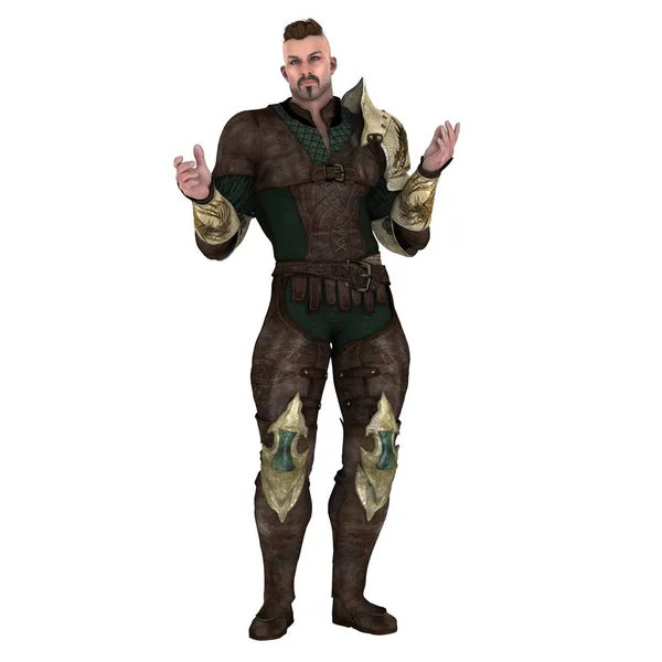 3D cg Darstellung eines Kriegers — Stockfoto